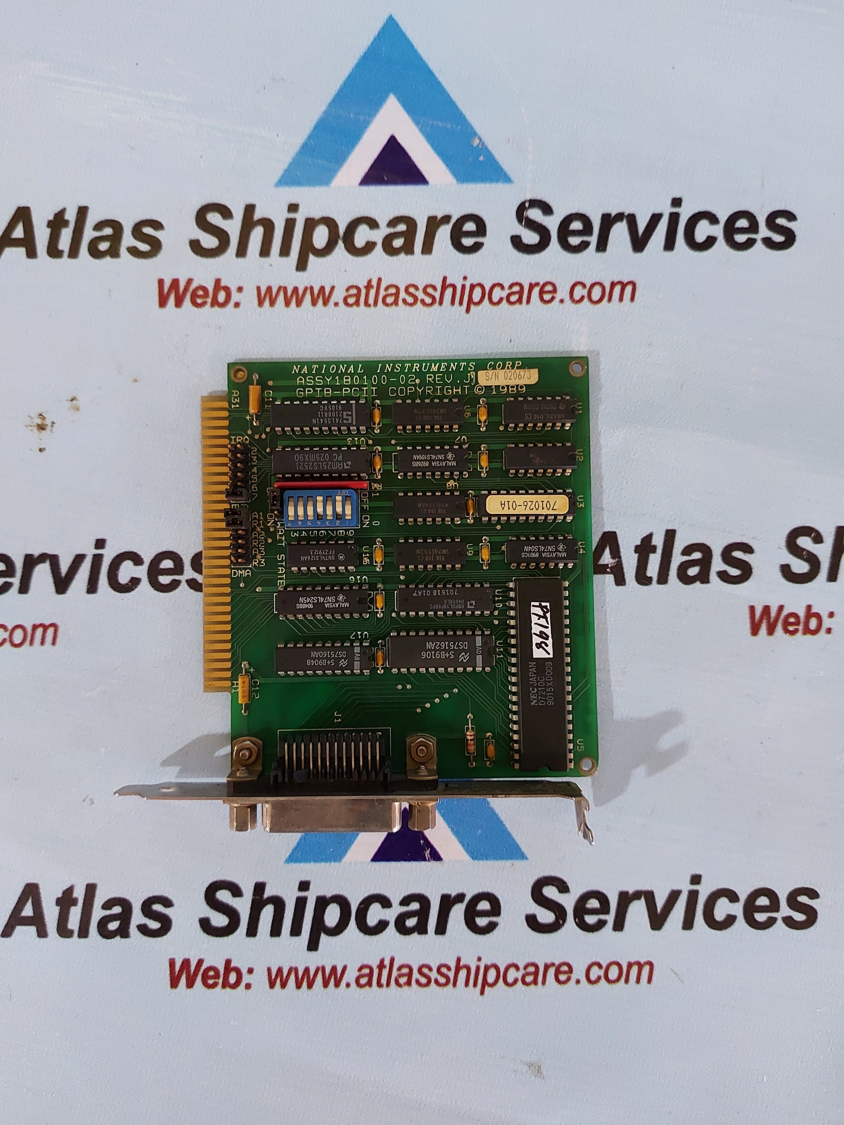 NATIONAL INSTRUMENT GPIB-PCII 180100-02 INTERFACE CARD